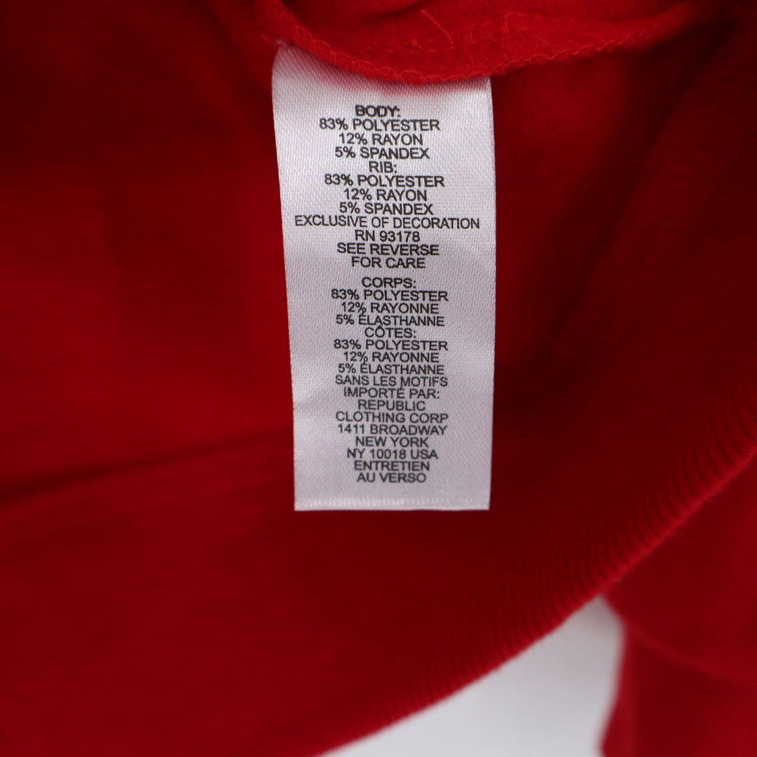 Workshop Republic Clothing Red Nice List Christmas Sweatshirt Mens Medium