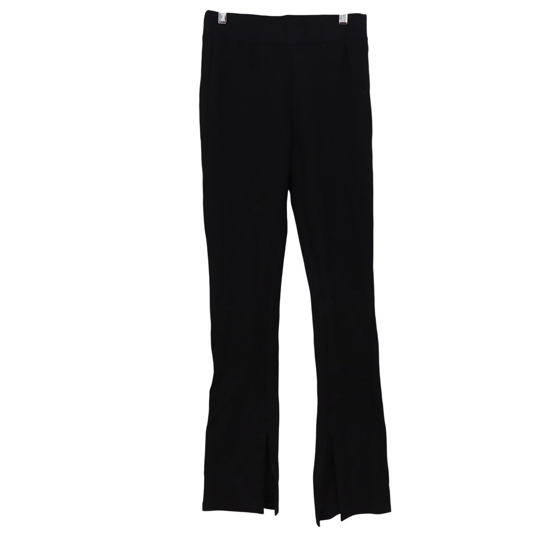 A New Day Black Split Front Hem High Rise Slim Leggings Pants Small VN 1107216