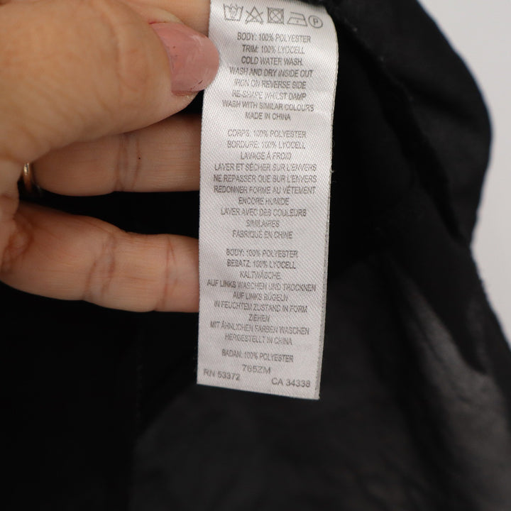 French Connection Black Short Sleeve Layered Chiffon Hem Top XS 765ZM