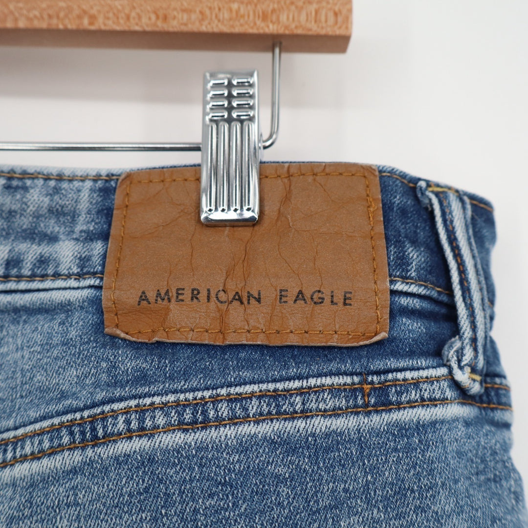 American Eagle Outfitters Jeans Mens 34x34 Blue Denim Cotton Stretch Skinny Leg