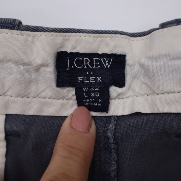 J.Crew Flex Slim Fit Chino Pants Mens 32x30 Gray Cotton Stretch Trousers