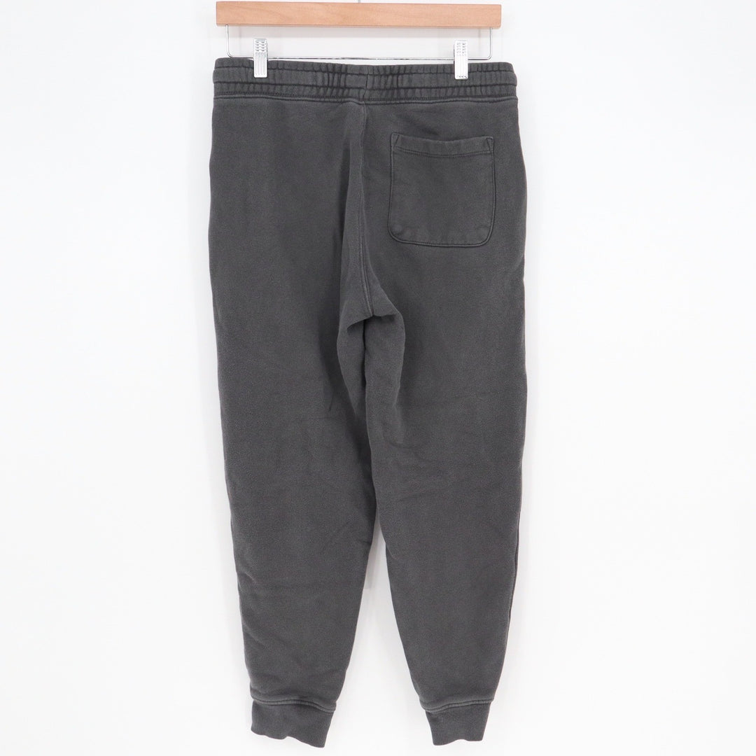 Old Navy Mens Small Jogger Sweatpants Charcoal Gray Fleece Drawstring