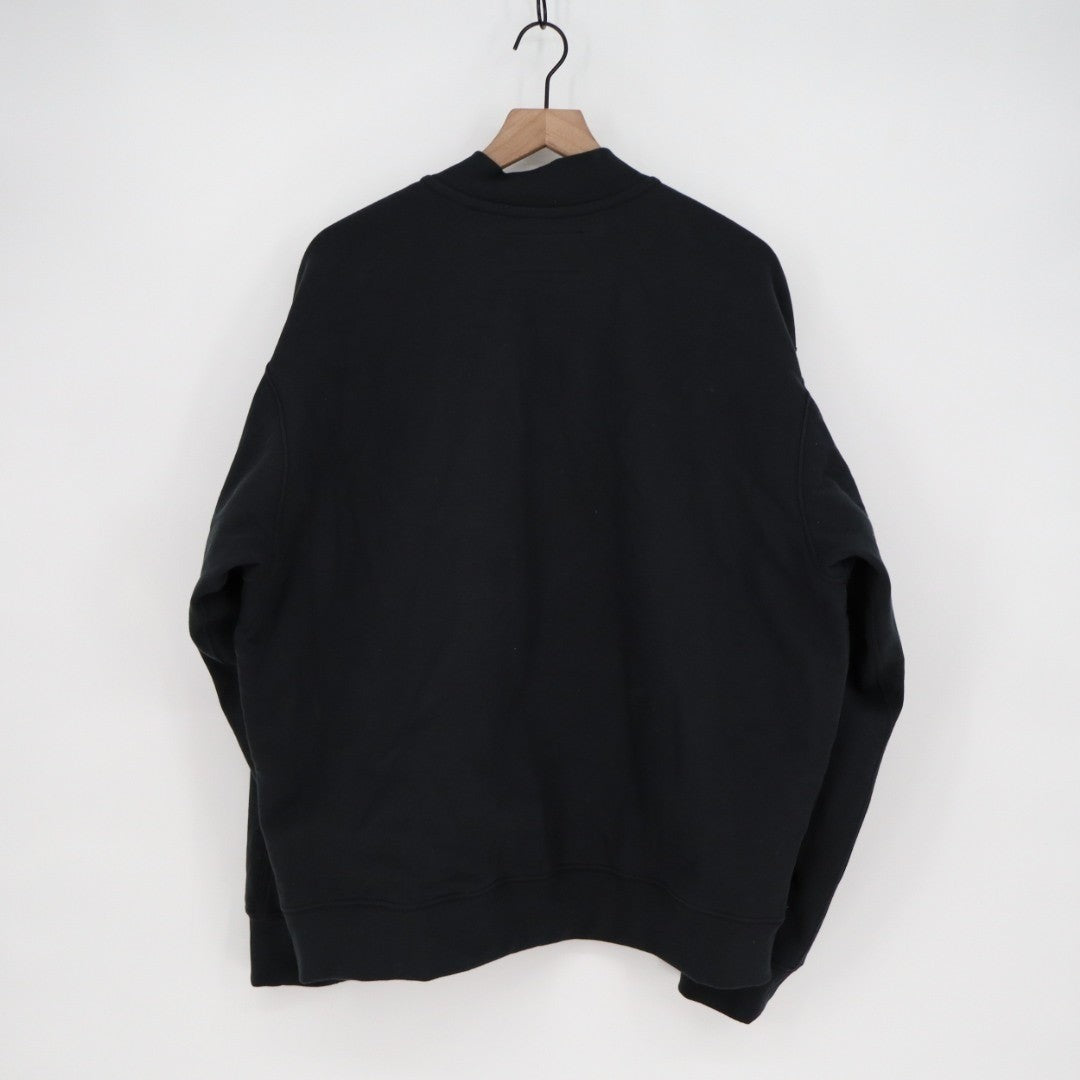 American Giant Lined Bomber Jacket Mens XL Black Ringspun Cotton Classic Fit