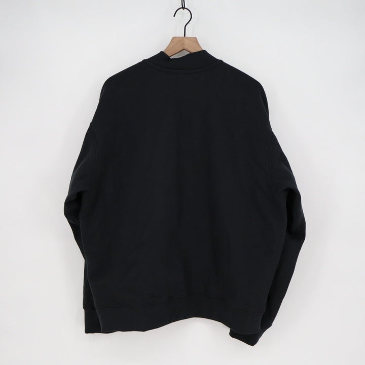 American Giant Lined Bomber Jacket Mens XL Black Ringspun Cotton Classic Fit