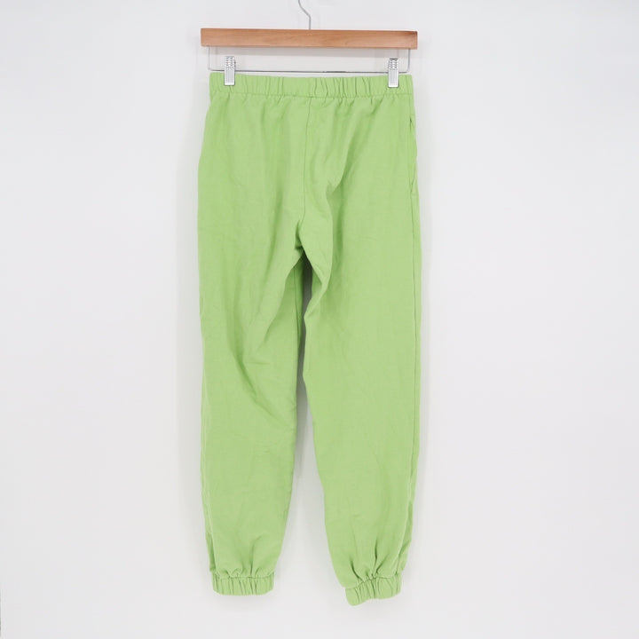 Brandy Melville Lime Green Rosa Sweatpants Joggers Fleece One Size