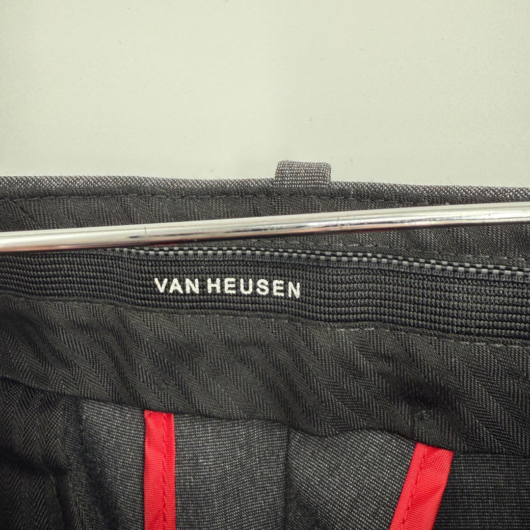 Van Heusen Mens Straight Flex Pants Charcoal Gray 34x30 Dress Pants