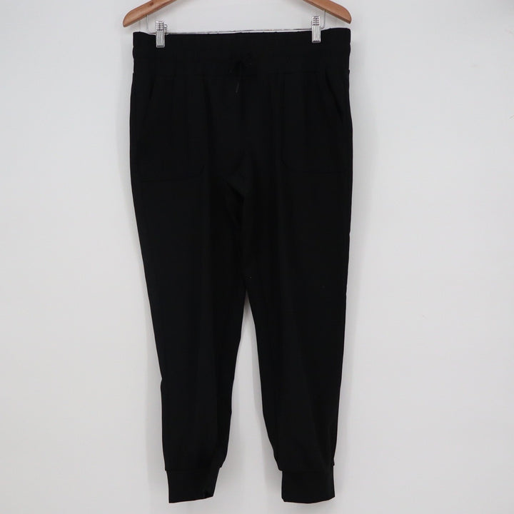Mondetta Performance Luxury Black Joggers Womens Large Elastic Waist Tapered Leg