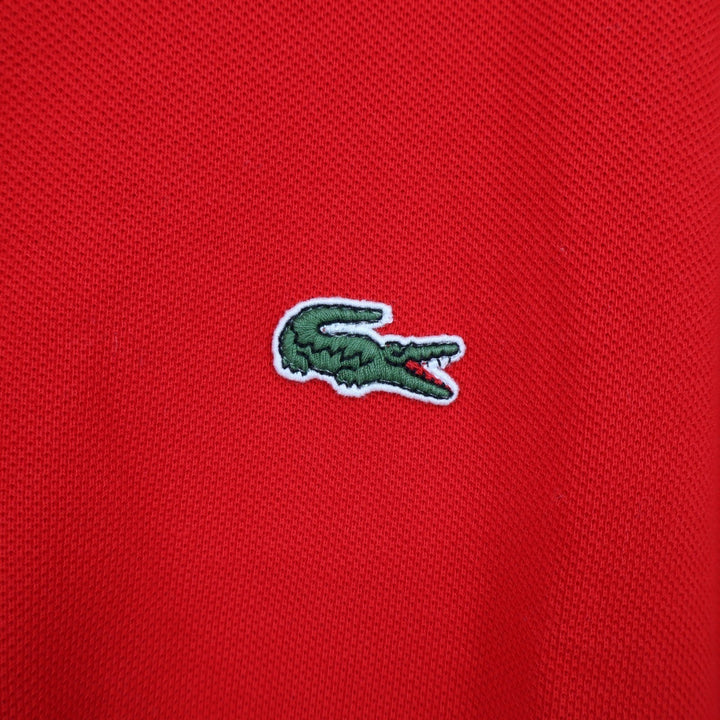 Lacoste Polo Shirt Mens 2XL Red Classic Fit Golf Tennis Performance Short Sleeve