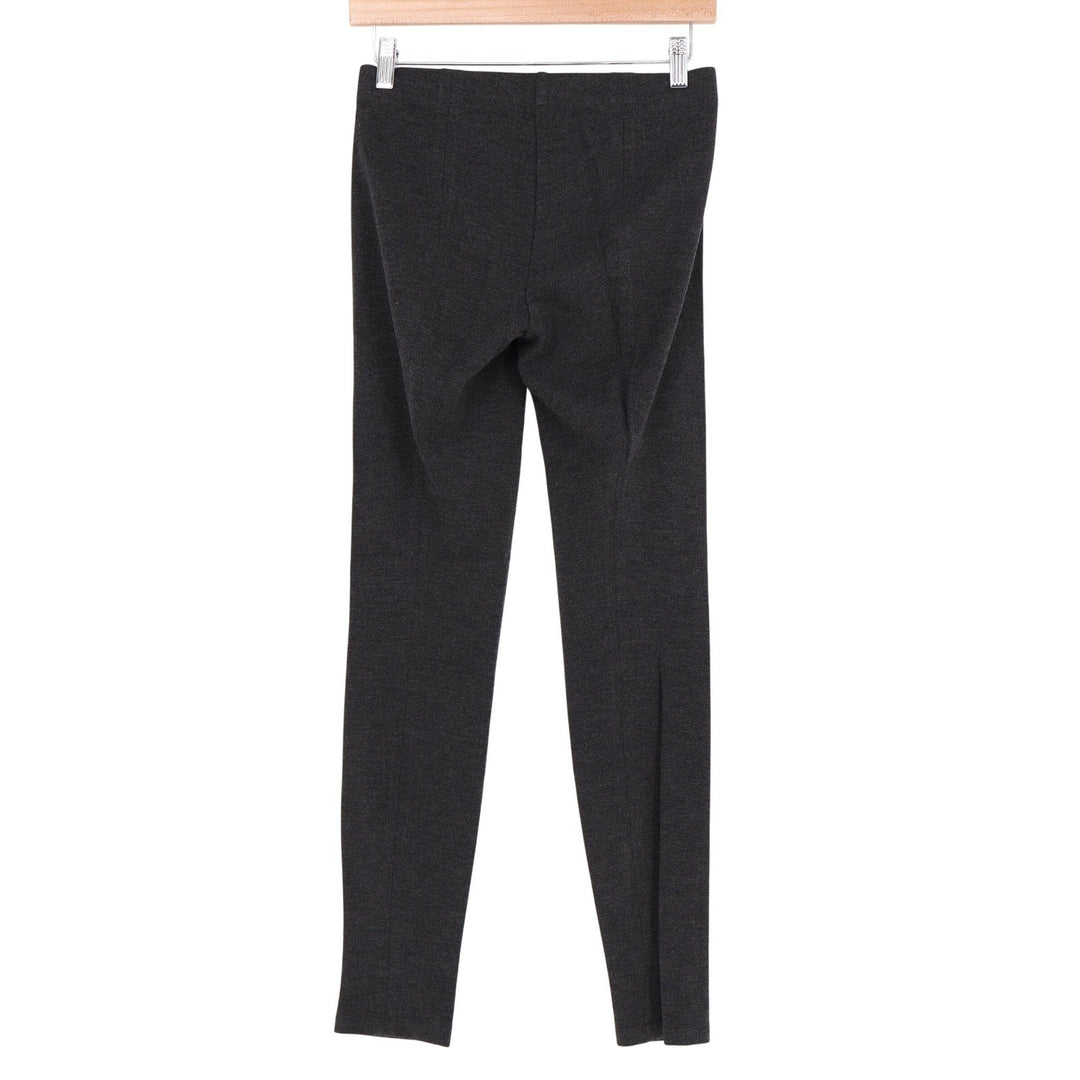 Vince Charcoal Gray Ponte Knit Pull On Slim Leggings Pants Small