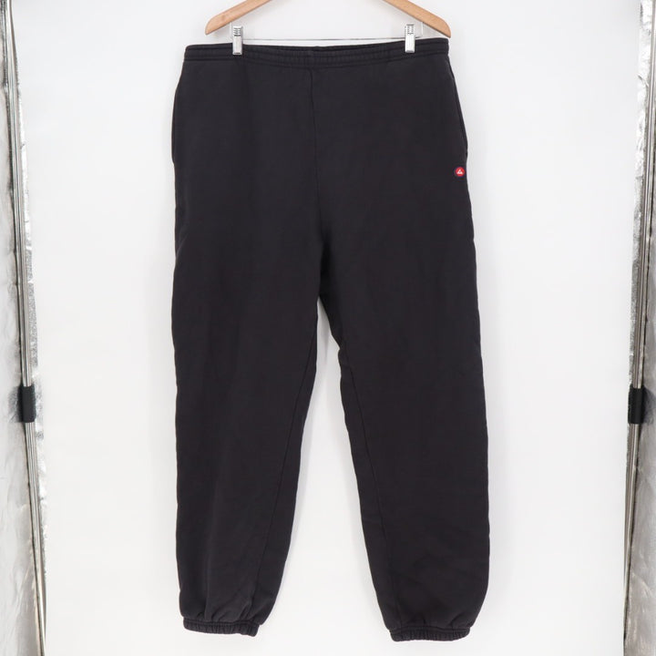 American Giant Sweatpants Men's 2XL Black Cotton Fleece Drawstring Waist Tapered