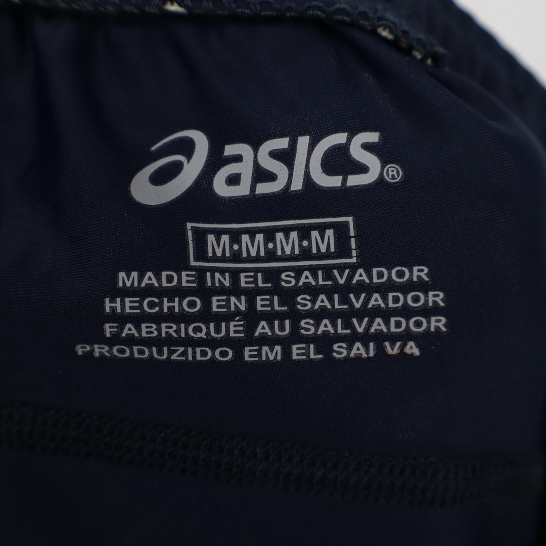 Asics Leggings Womens Medium Navy Stretch Elastic Waist Performance Skinny Leg