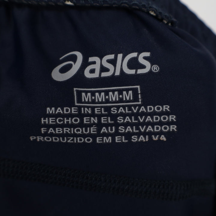 Asics Leggings Womens Medium Navy Stretch Elastic Waist Performance Skinny Leg