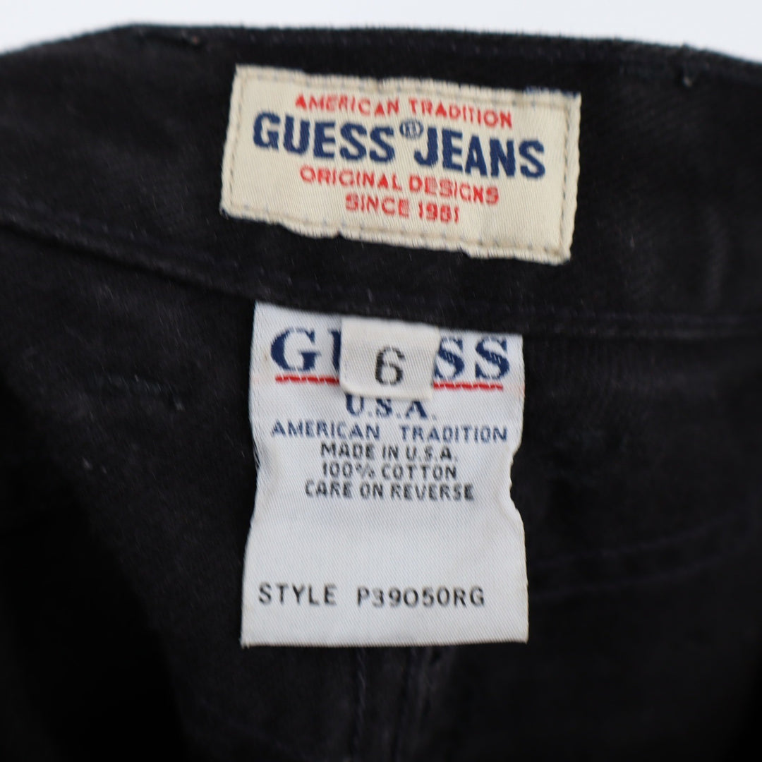 Vintage Guess Jeans Mens 6 Black High Waisted Straight Leg Made in USA P39050RG