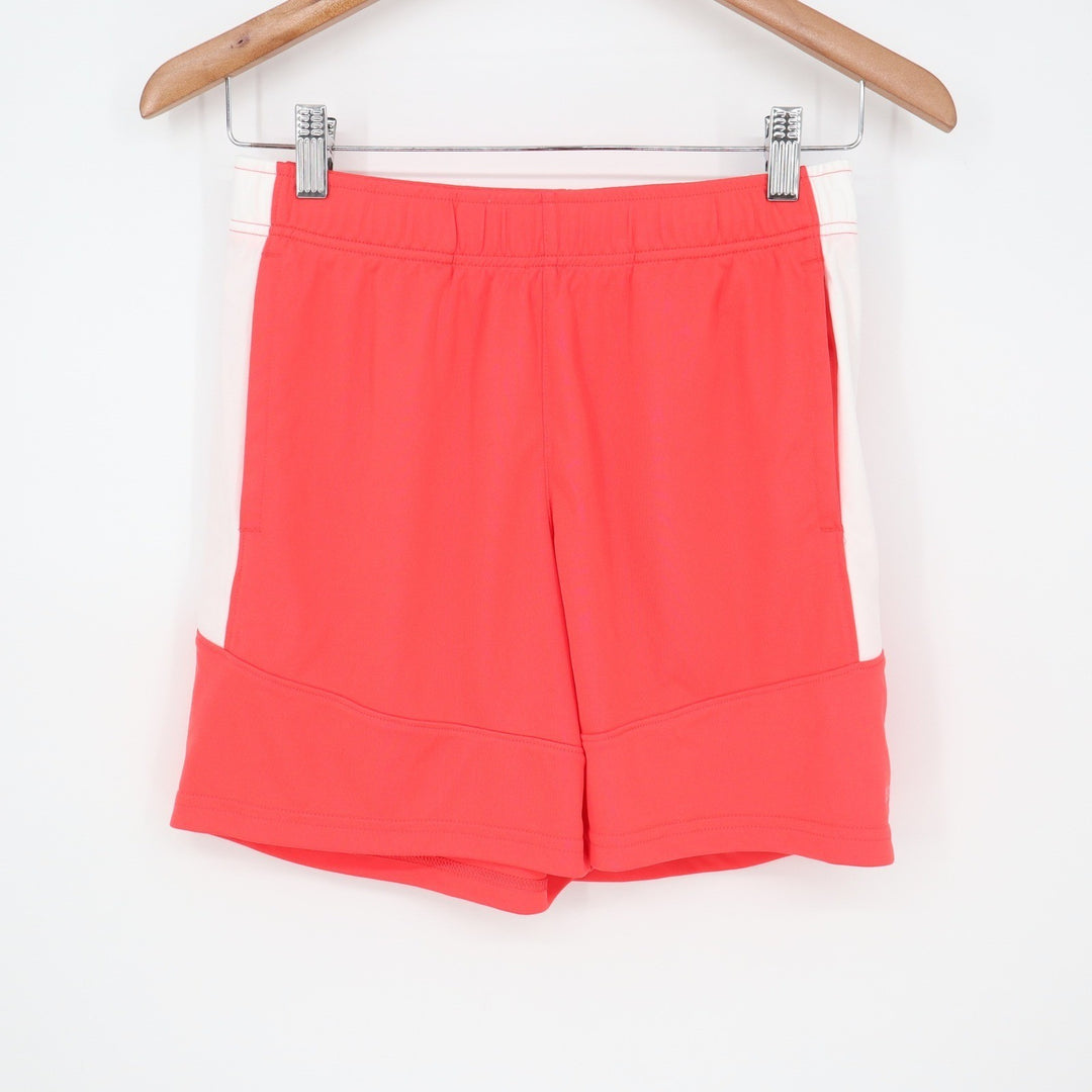 DSG Boys All Sport Short Cabana Coral Pure White L 14-16 Moisture Wicking New