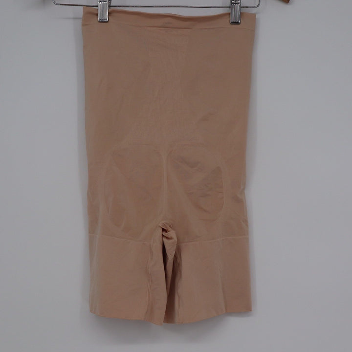 Spanx Sculpt High Waisted Mid Thigh Shaper Nude Beige Large KL00746 NEW