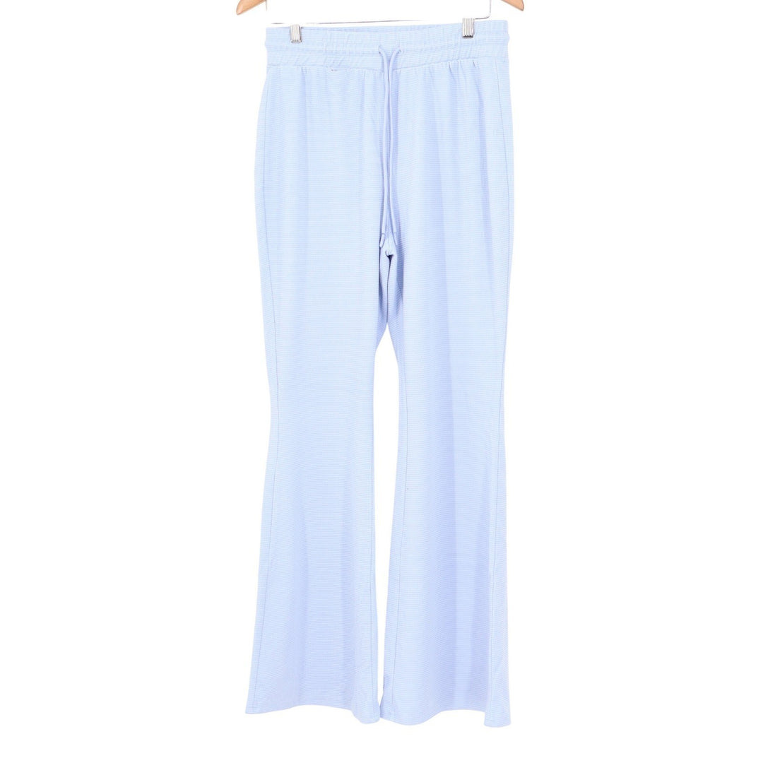 Better Together Womens XL Light Blue Waffle Knit Flare Lounge Pants PK11083PK