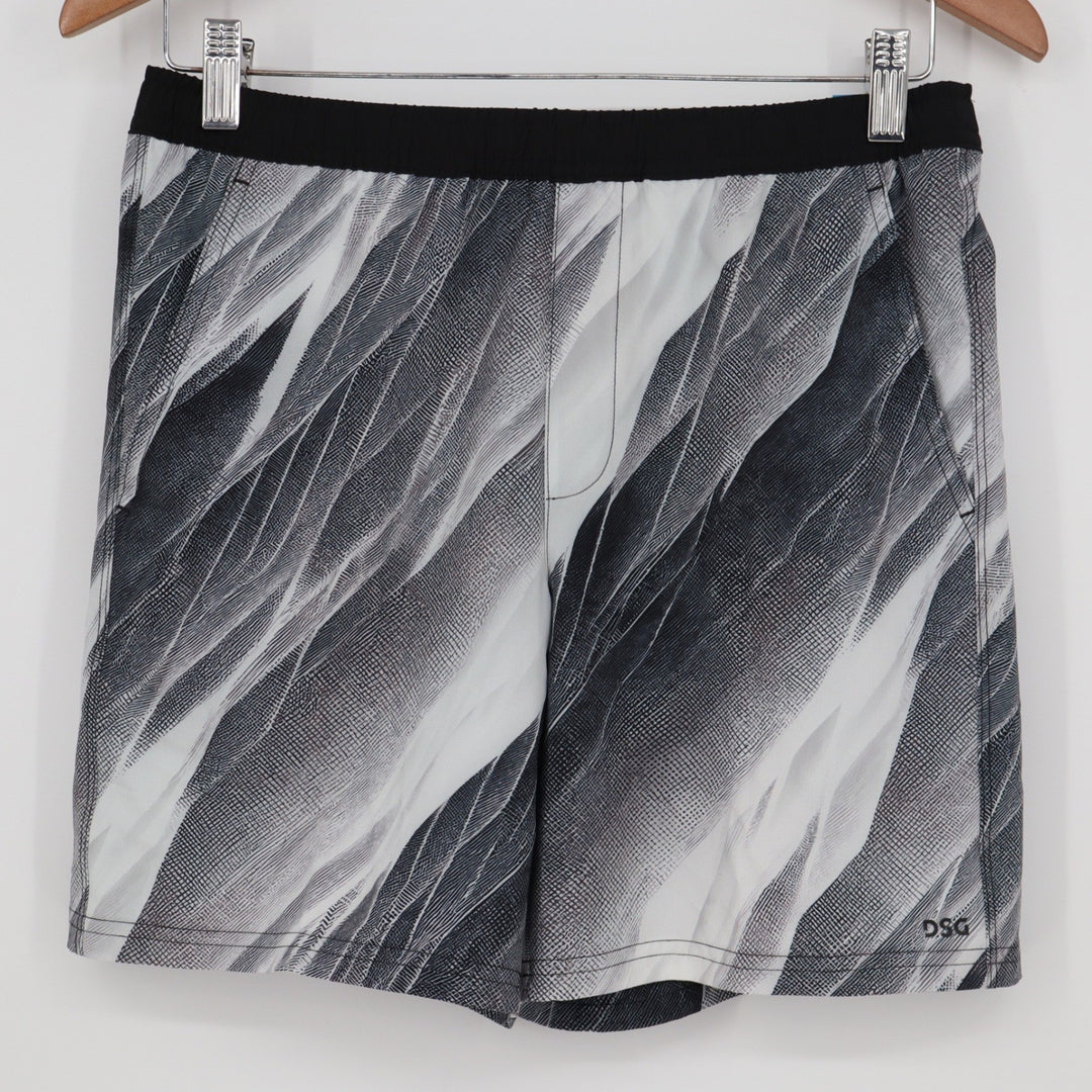 DSG Boys Agility Short Pure White AI Formation Print Athletic Size L 14-16 NEW