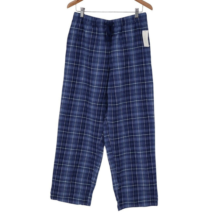 Charter Club Intimates Pajama Pants Womens M Blue Bennet Plaid Cotton Sleepwear