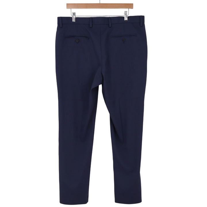 Perry Ellis Dress Pants Mens 36x30 Portfolio Slim Fit Navy Blue Stretch