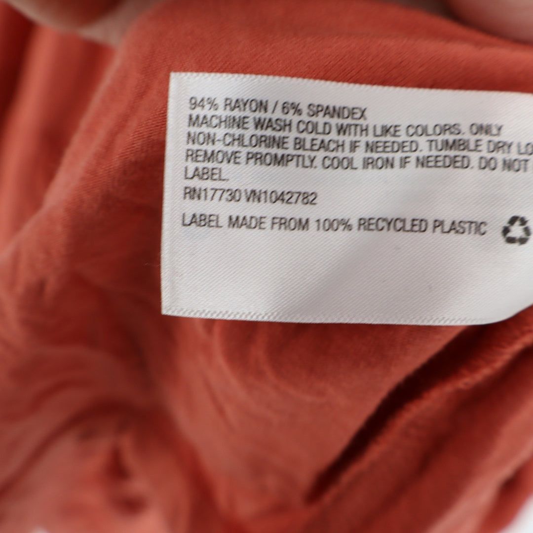 Isabel Maternity by Ingrid & Isabel Rust Tiered Midi Dress XL Short Sleeve