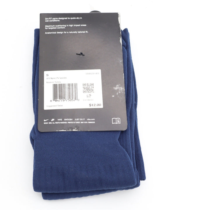 Nike Academy Soccer Socks Midnight Navy White Dri-FIT Knee High Small