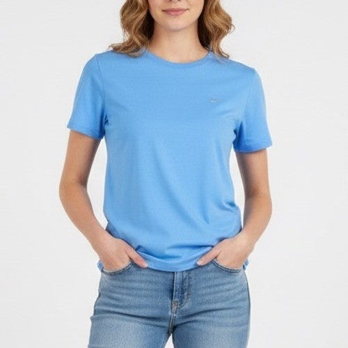 Nike Dri-Fit T Shirt Womens XL (16-18) Blue Crew Neck Short Sleeve Pullover