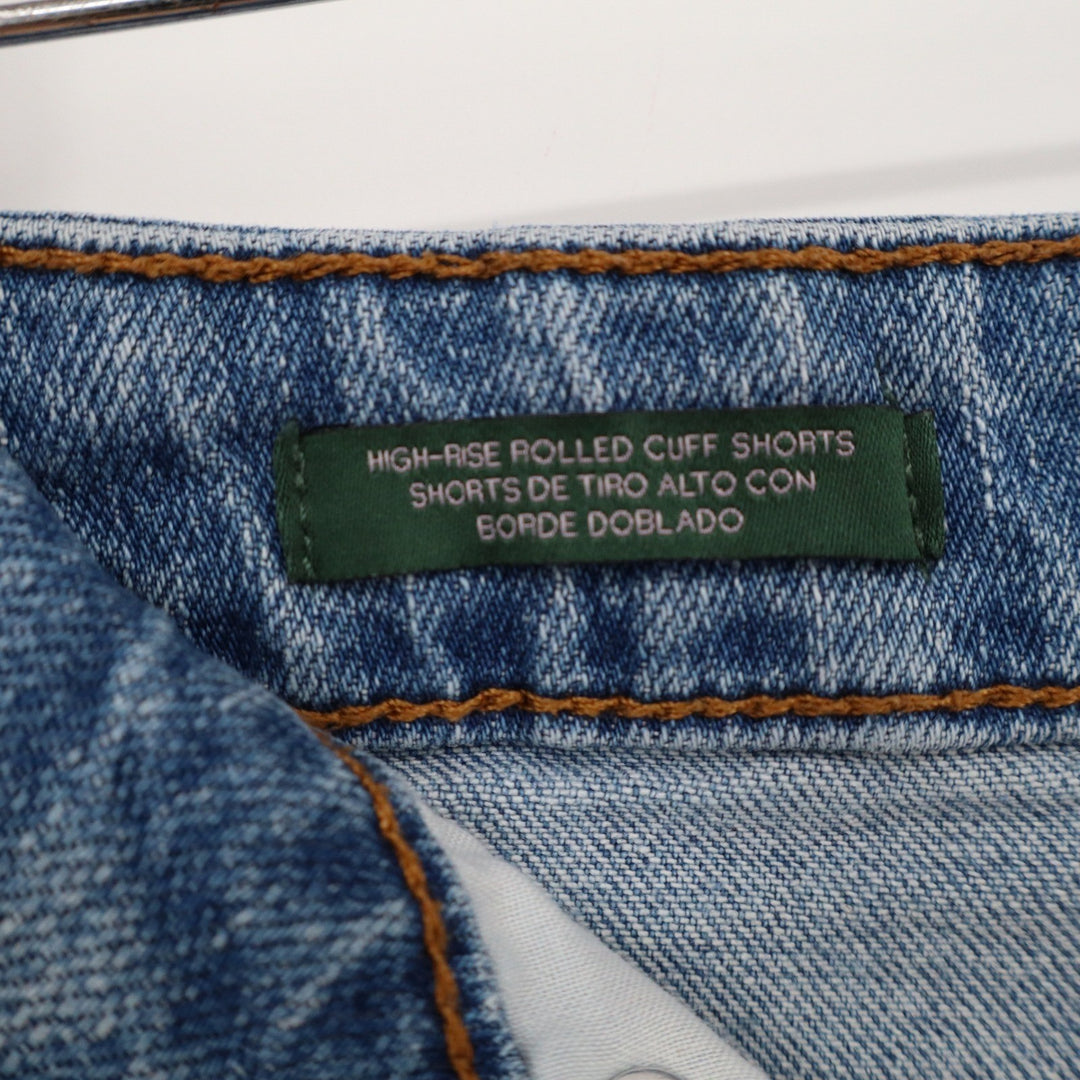 Wild Fable High Rise Rolled Cuff Denim Shorts Medium Wash Blue Womens Size 4/R