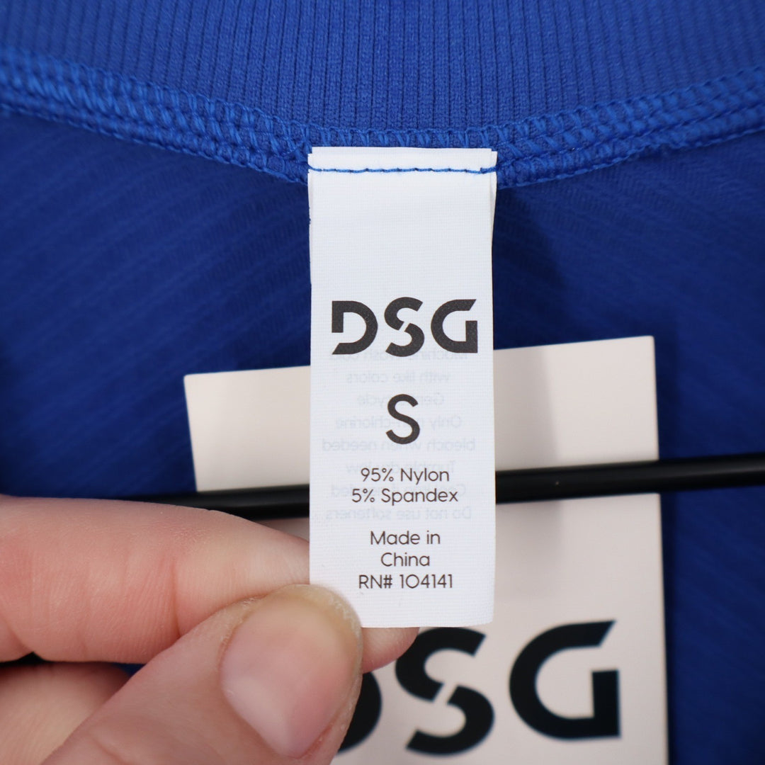 DSG Momentum Seamless 1/4 Zip Womens S Team Royal Blue Cropped Pullover