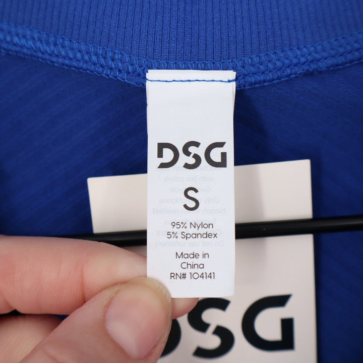 DSG Momentum Seamless 1/4 Zip Womens S Team Royal Blue Cropped Pullover