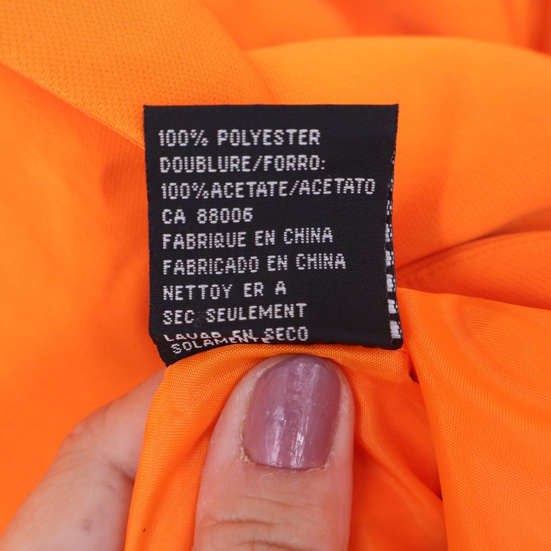 EMR Suits Orange Rosette Trim 2 Piece Skirt Suit Set Plus Size 22W Blazer Skirt