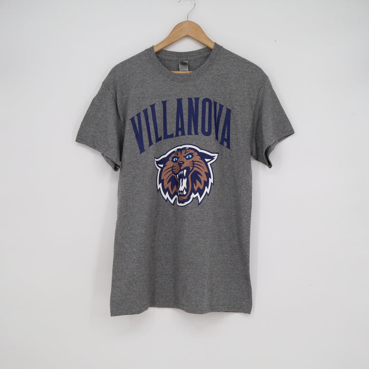 Villanova Wildcats NCAA Graphic T-Shirt Mens Medium Grey Old Varsity Brand NEW