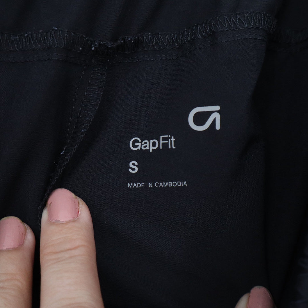 GapFit Mens Black Active Training Shorts Elastic Drawstring Pockets Size S