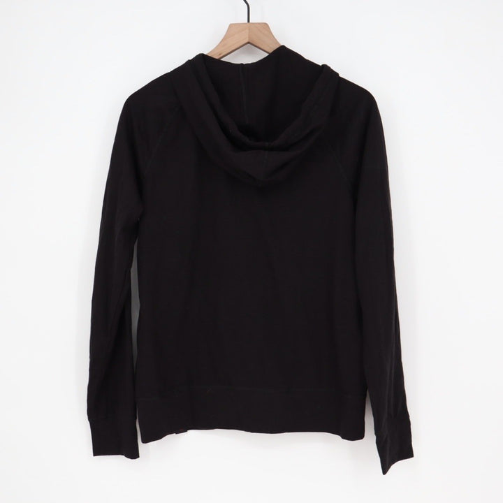 AMERICAN GIANT Black Full Zip Hoodie Raglan Sleeve Cotton Blend Size S