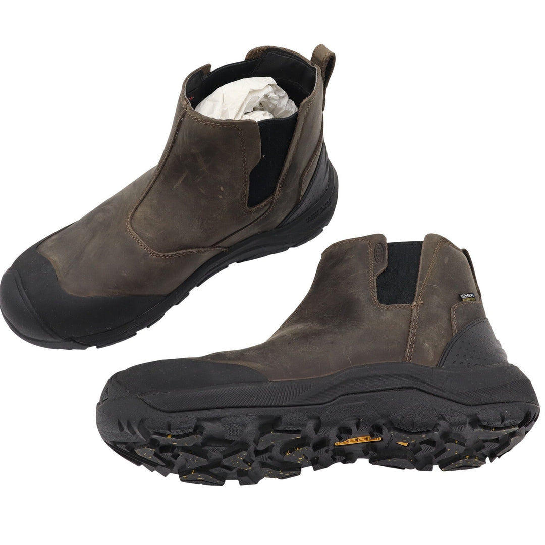 KEEN Anchorage III Waterproof Chelsea Boots Mens 13 Dark Earth Black
