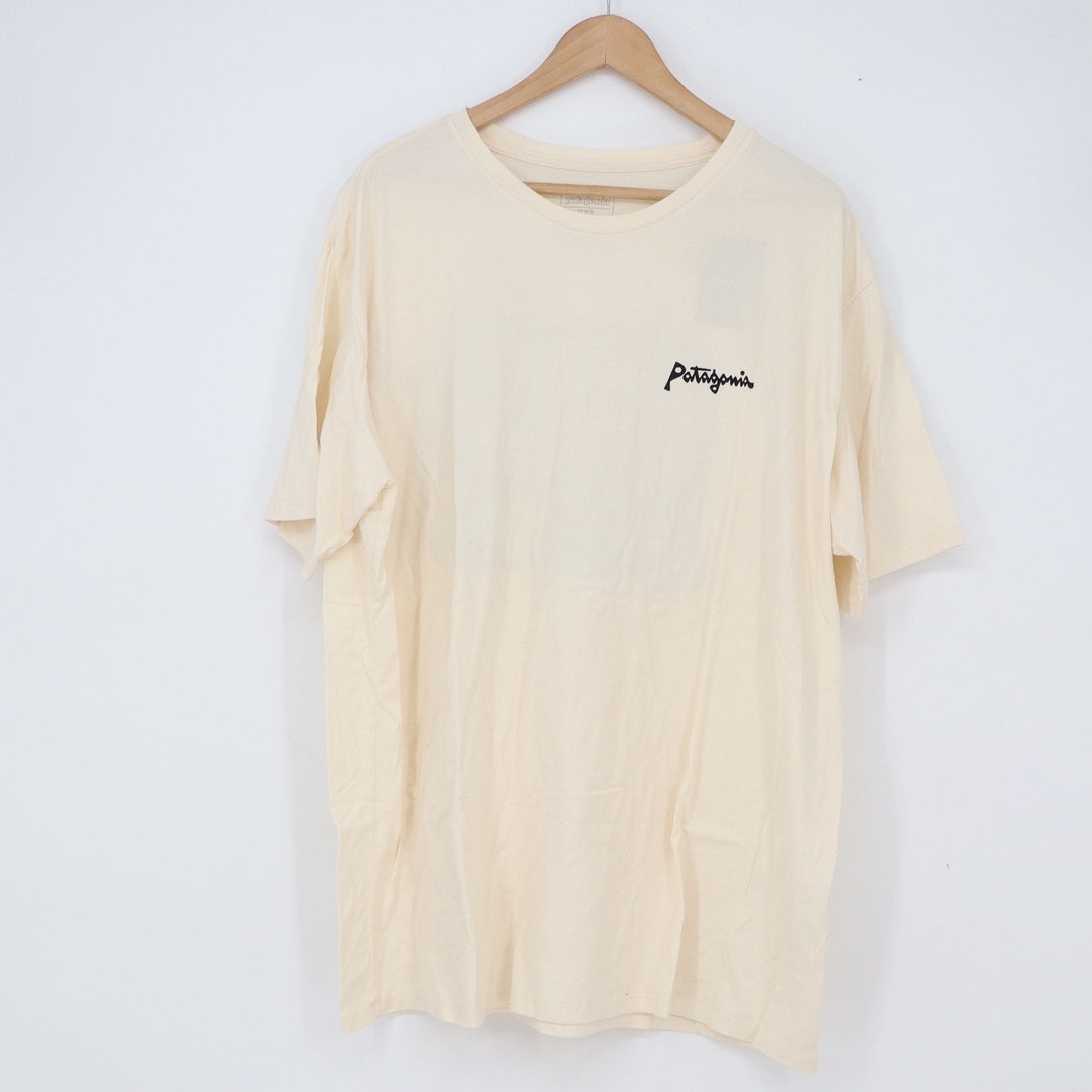 Patagonia T-Shirt Mens XXL Aquatic Action Organic Undyed Natural Graphic NEW