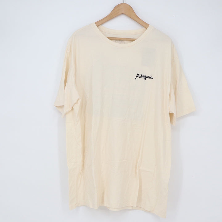 Patagonia T-Shirt Mens XXL Aquatic Action Organic Undyed Natural Graphic NEW