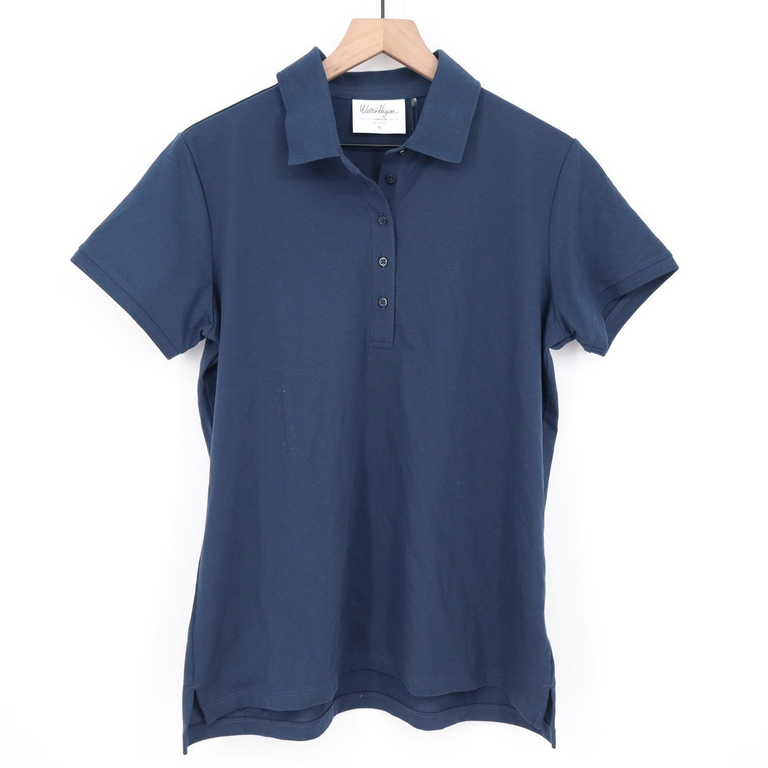 Walter Hagen Clubhouse Classic Polo Womens XL Navy Blue Short Sleeve Golf Shirt