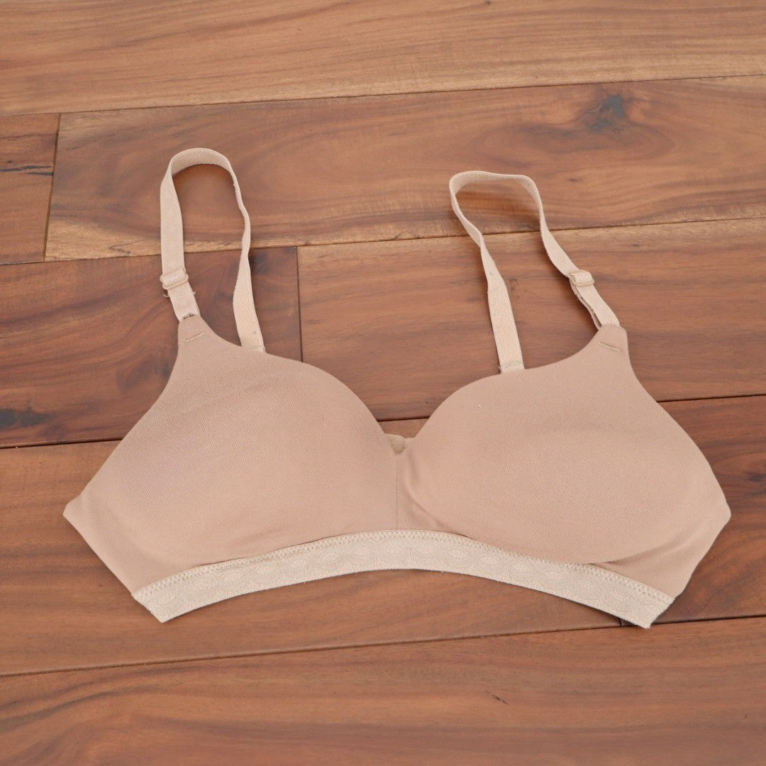 Warners Cloud 9 Super Soft Wireless Lightly Lined Comfort Bra Womens 36A Beige