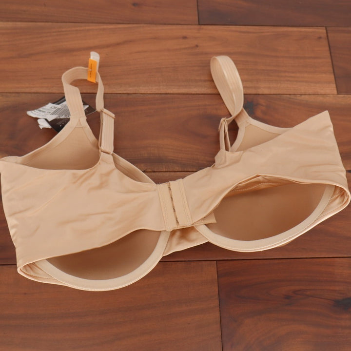 Bali T-Shirt Bra Womens 40DD Beige Stretch Underwire Padded Adjustable Strap