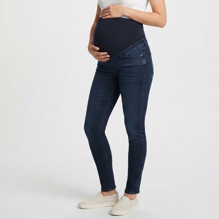 A Pea in the Pod SOLD Design Lab Dark Wash Skinny Maternity Jeans XS Full Panel