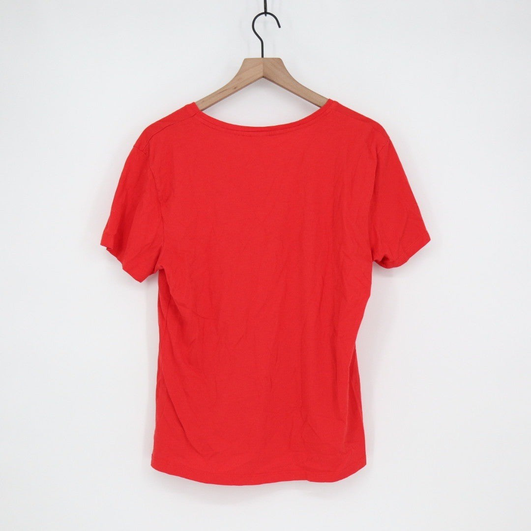 Heidi com Red Swiss Flag V Neck T Shirt XL Cotton Modal Made in Turkey