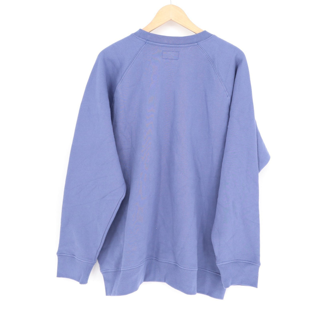 American Giant Midweight Sweatshirt Mens Large Blue Cotton Fleece Lined Pullover