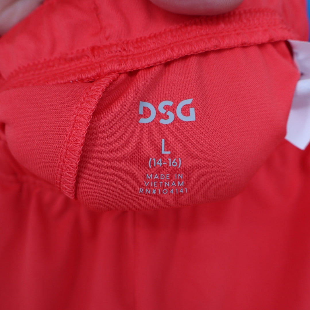 DSG Boys All Sport Shorts Cabana Coral White L 14-16