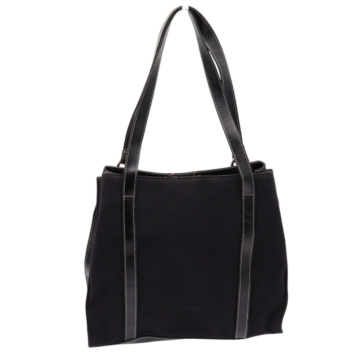 Rosetti Shoulder Bag Womens Large Tote Black Tonal Floral Buckle Trim Good