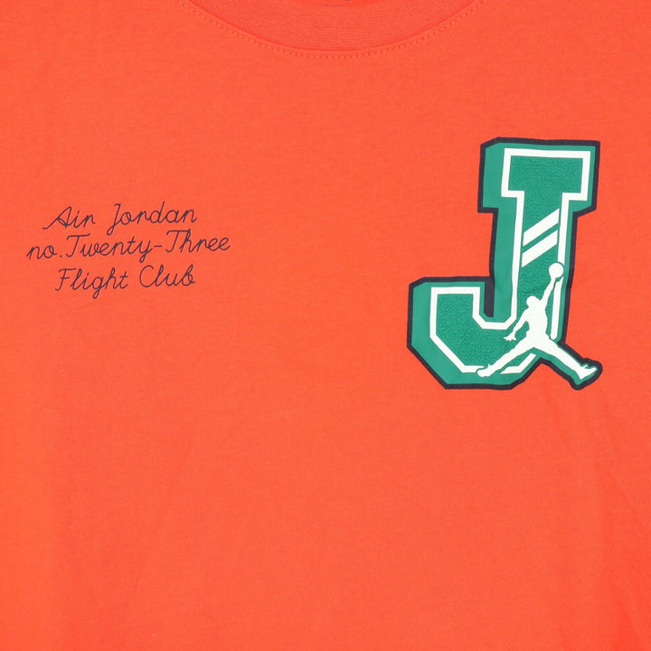 Jordan Boys Team Orange Flight Club Graphic T-Shirt Size M 10-12 NWT