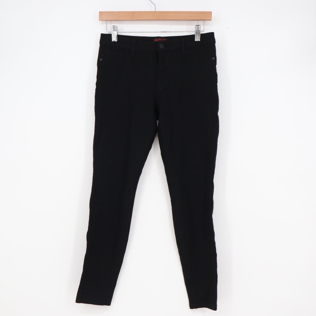 Sapphire Red Womens Black Skinny Stretch Pants Size M