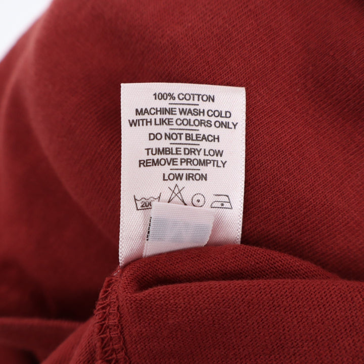American Giant T-Shirt Mens Medium Red Cotton Front Pocket Crew Neck Pullover
