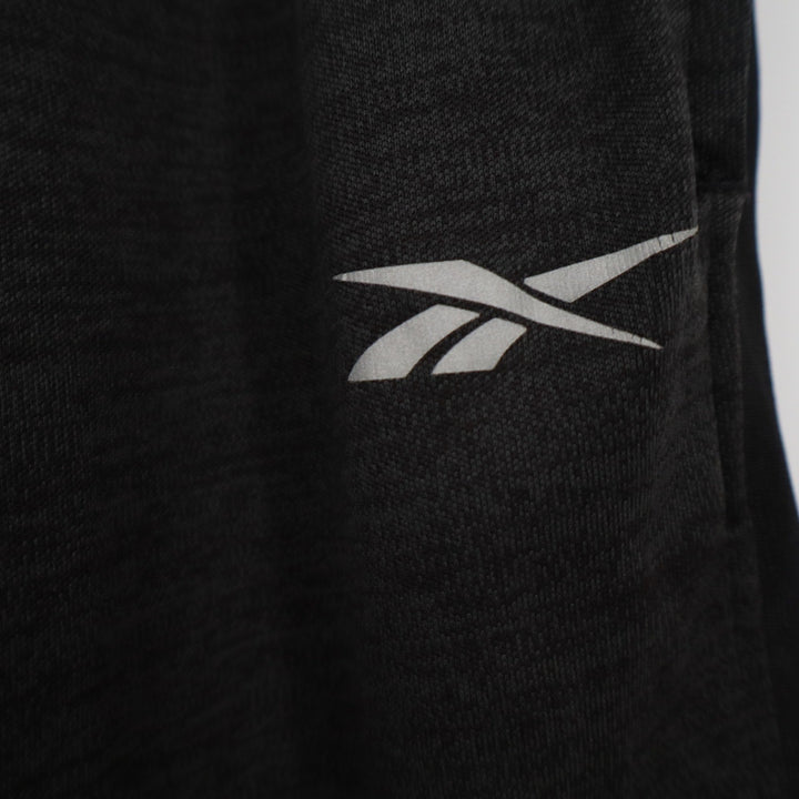 Reebok Mens Speedwick Athletic Shorts Black Heather Gym Training Size L 7 Inseam
