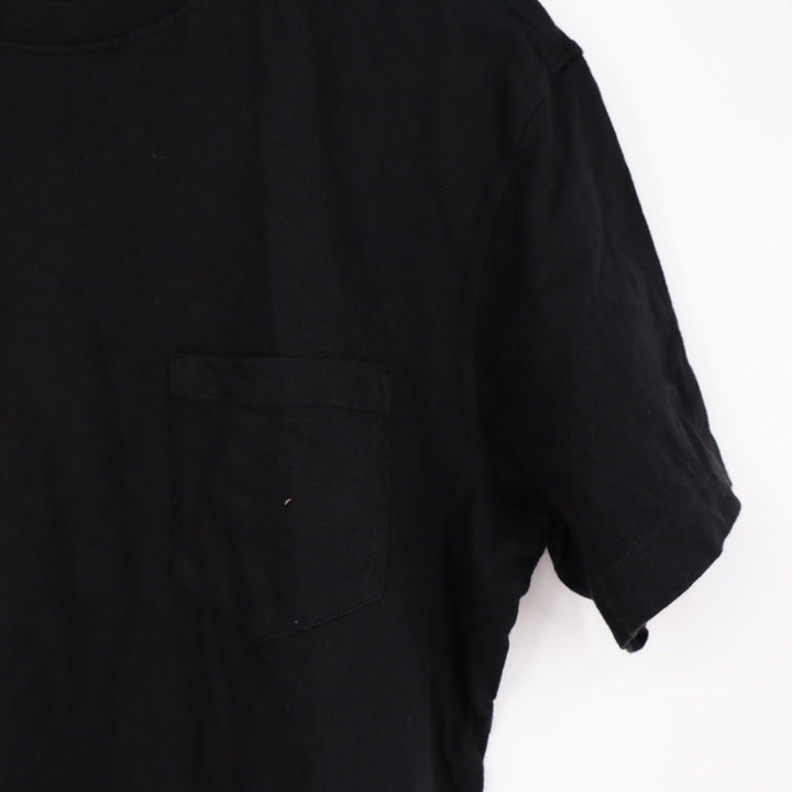 American Giant Mens Black Short Sleeve Pocket T Shirt Size L Made in USA