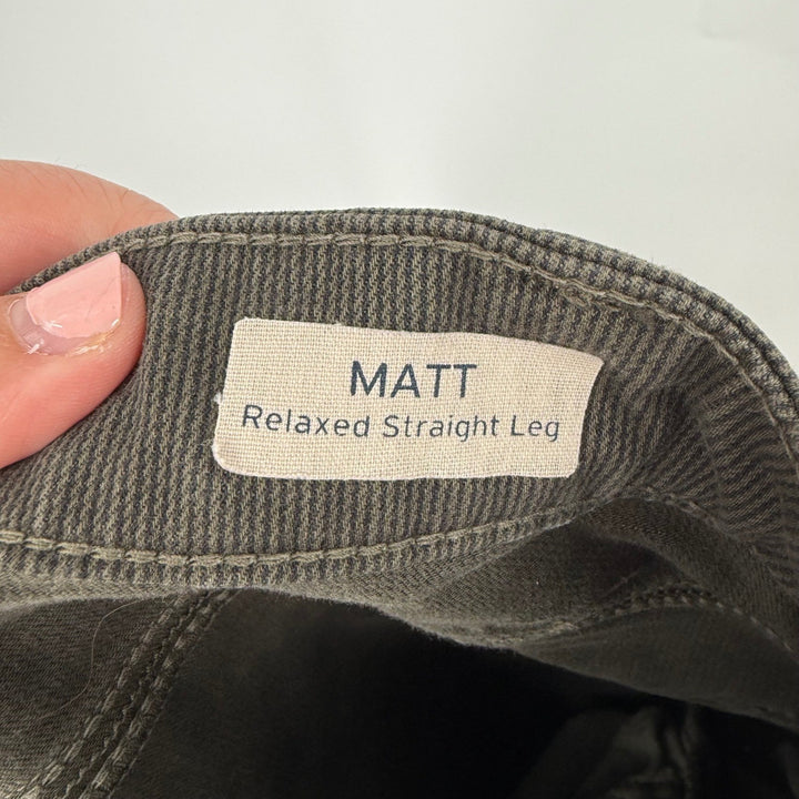 Mavi Jeans Matt Relaxed Straight Leg Corduroy Pants Men Size 46/30 Olive Green